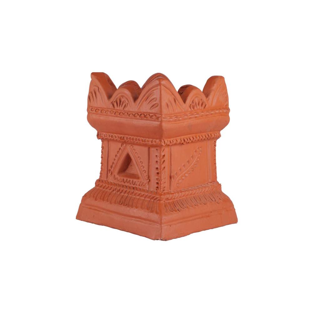 Village Decor Handgemaakte terracotta klei tuinieren/Brindavan Tulasi/Tulsi Pot heilige Basilicum Plant Container Indoor - Outdoor Planter (BH - 1012) (Bruin (B* H = 7 * 10 Village Decor Handgemaakte terracotta klei tuinieren/Brindavan Tulasi/Tulsi Pot heilige Basilicum Plant Container Indoor - Outdoor Planter (BH - 1012) (Bruin (B* H = 7 * 10