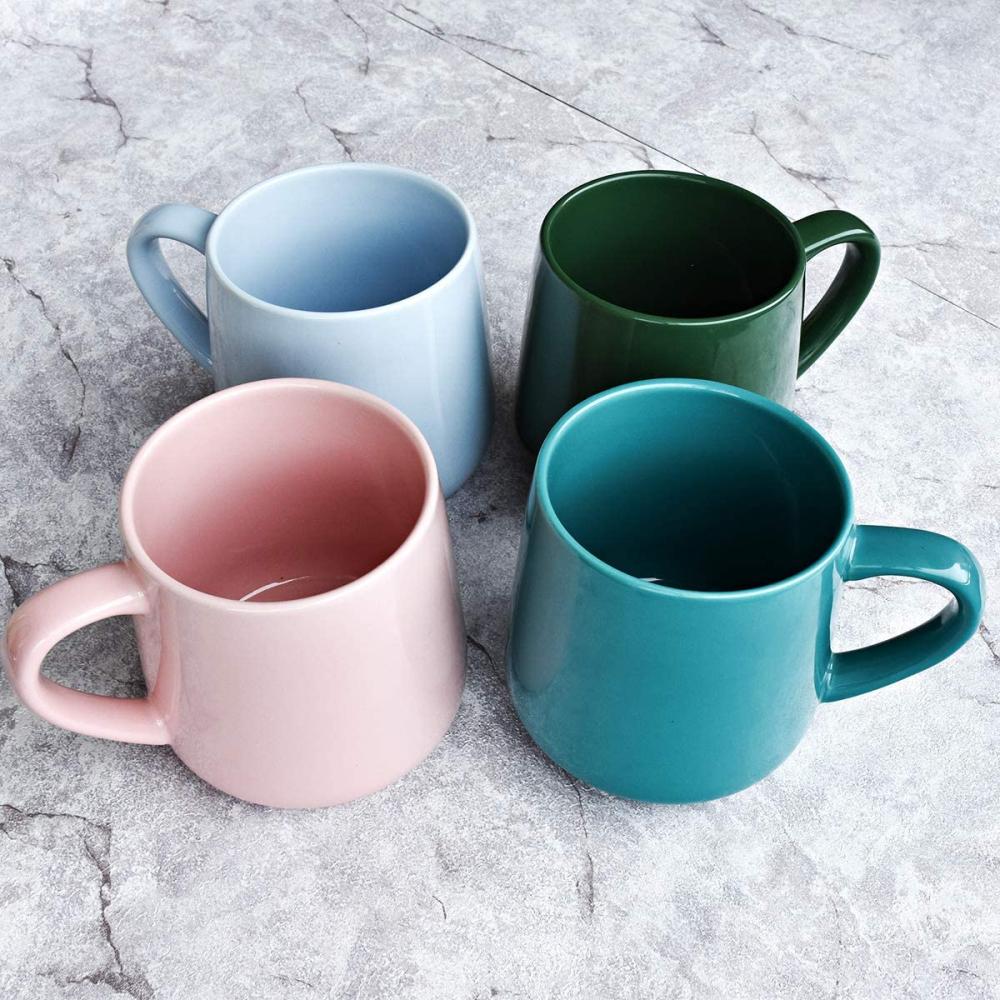 factory custom color green aesthetic ceramic coffee tea cup mug