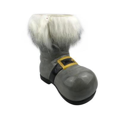 christmas ceramic boot vase thumbnail