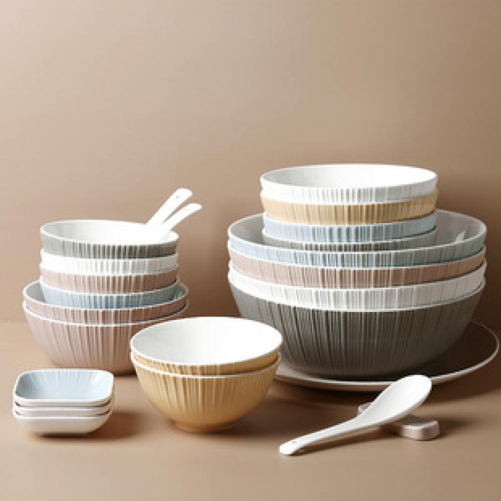 New Factory Custom large round stoneware ceramic cereal decorative fruit food salad bowls