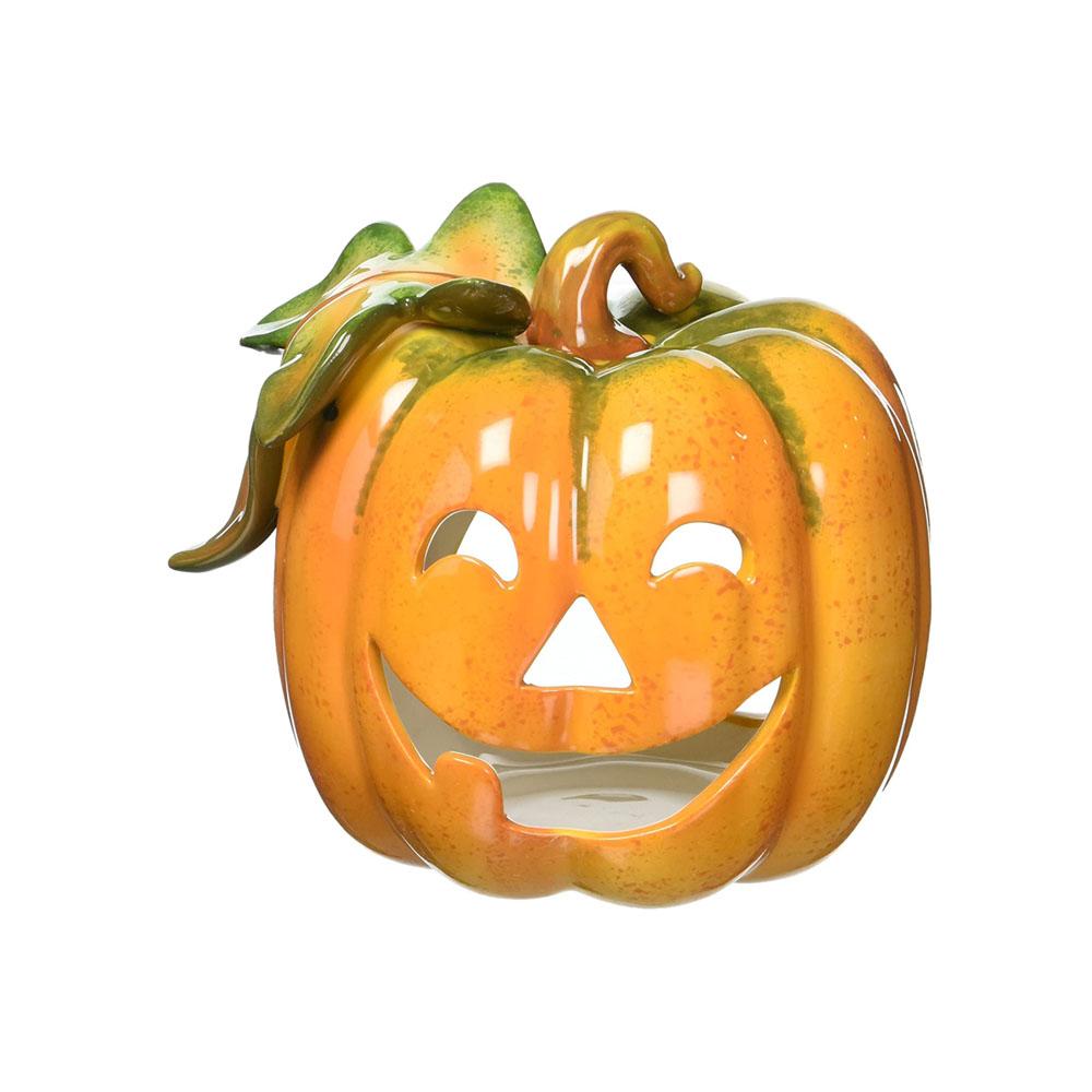 pumpkin shaped lantern halloween ceramic candle holders