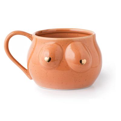 Speckled Funny Female Body ceramic boobie coffee mugs