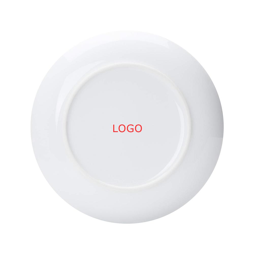 New Factory Custom logo cheap white kitchen ceramic porcelain dish dinner charger plates for wedding