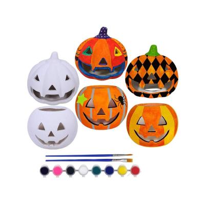 bisque pottery ceramic light up pumpkin to paint thumbnail