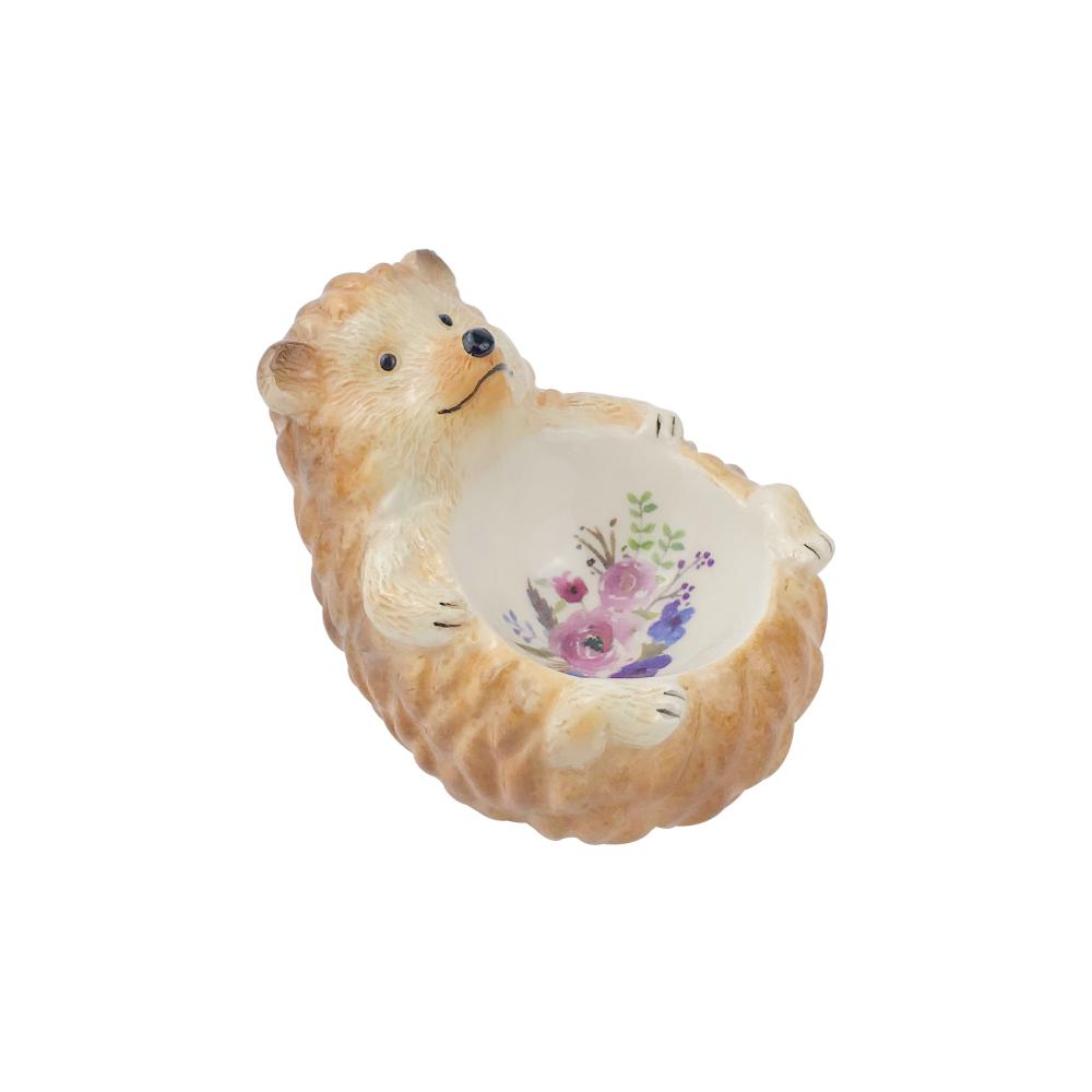 New Factory Custom hedgehog Animal shape ceramic chicken egg holder egg cup