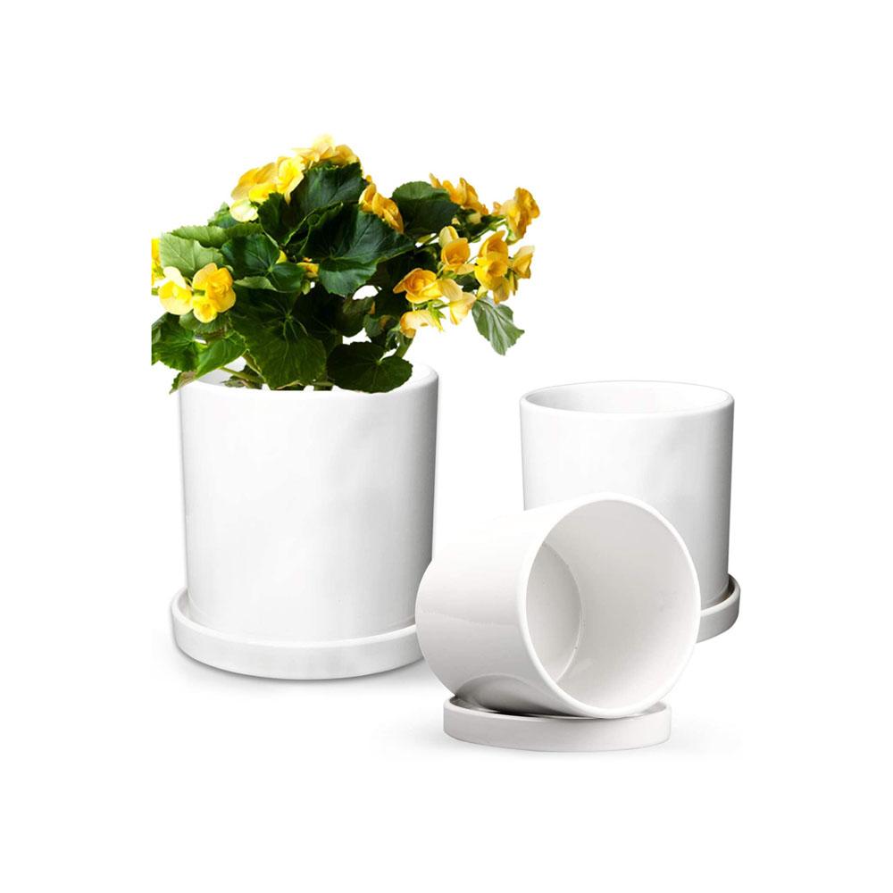 10 12 inch 20cm 30cm white best indoor outdoor large ceramic garden succulent plant flower containers