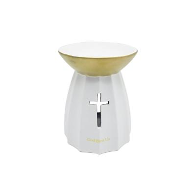 ceramic wax tart aroma oil tealight candle burner thumbnail