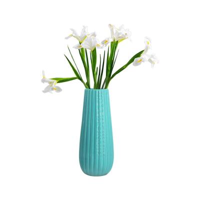 blue ceramic turquoise flower vase thumbnail