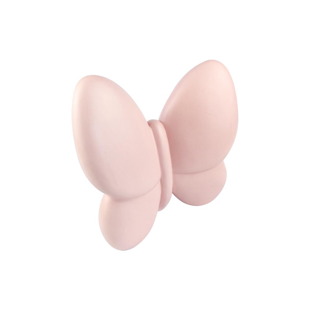 3d pink ceramic butterfly figurines set wall interior home decor