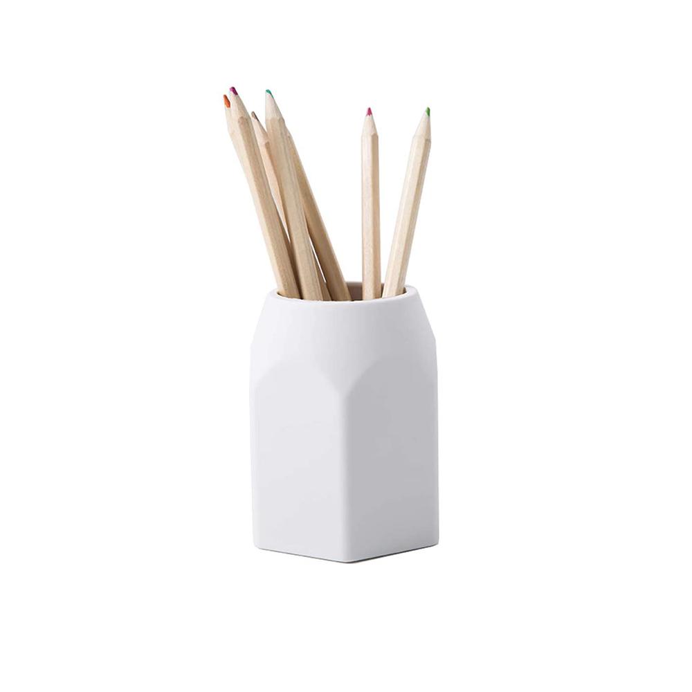 custom creative cute fancy Desk desktop Office Decor Single Cat Cup Ceramic pencil Pen Holder