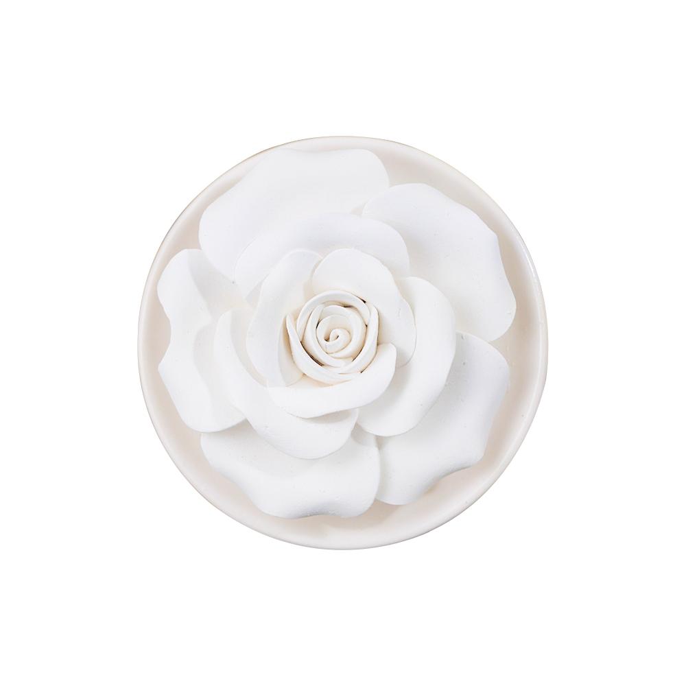 oem sola ceramic essential oil aroma flower air freshener diffuser