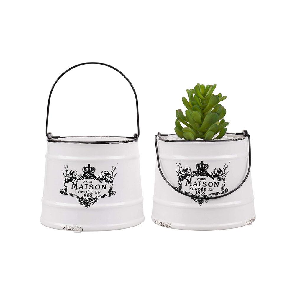 custom garden ceramic planters flower plant bucket