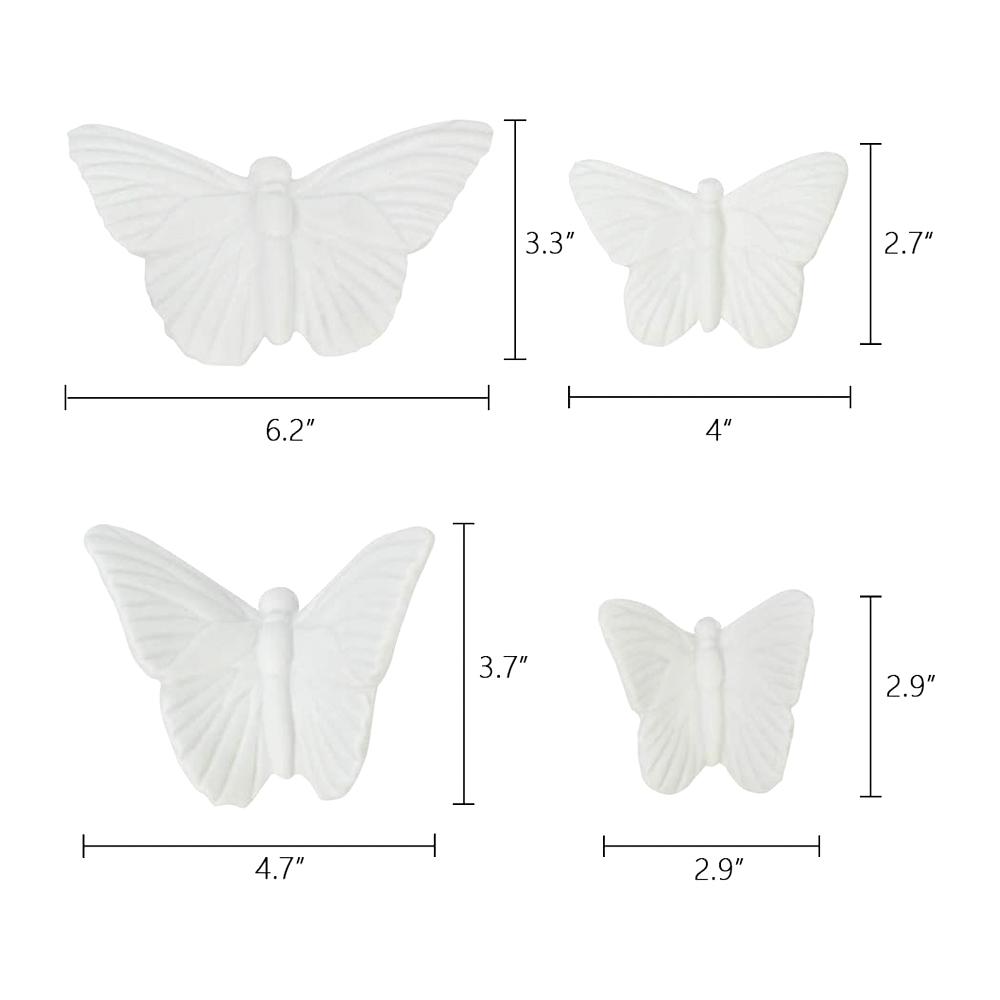 3d office living room ceramic butterfly set house wall hanging wedding home accessories decor