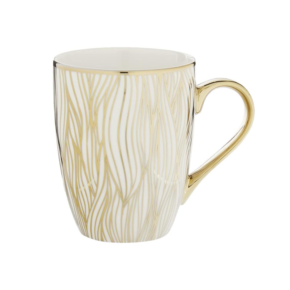 factory custom cheap luxury ceramic coffee gold mug