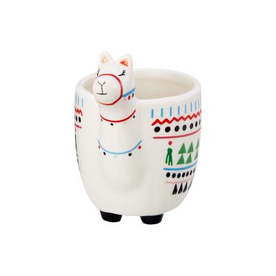 Ceramic Animal Handmade Llama Mug thumbnail