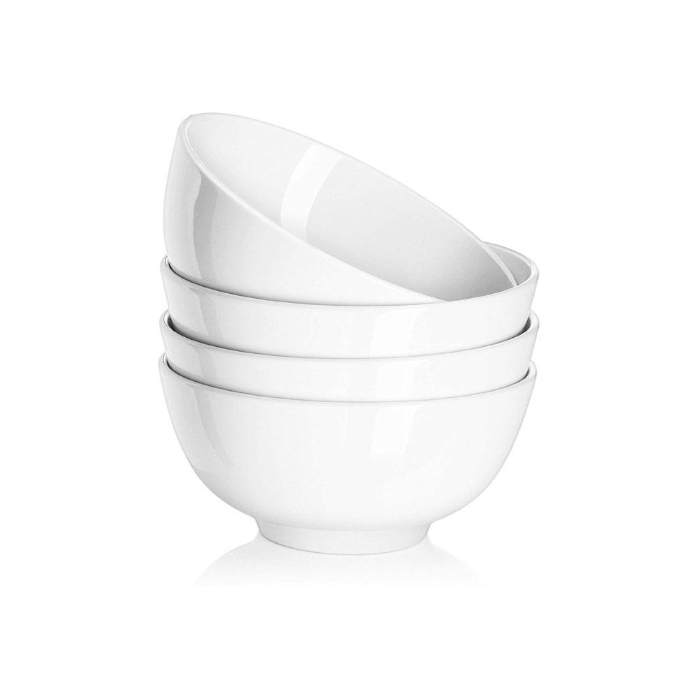 New Factory Custom white modern mixing serving salad porcelain soup ceramic bowl
