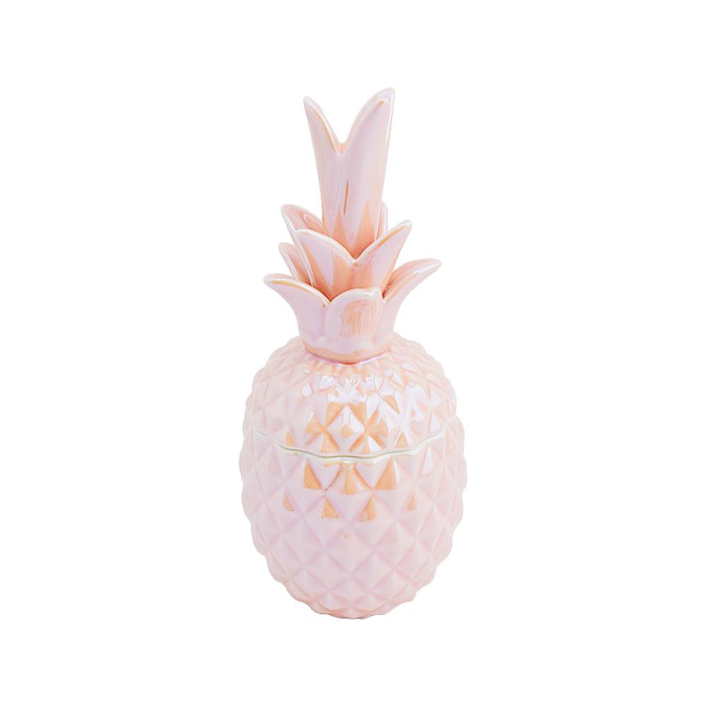 ceramic pineapple shape candy sweet cookie jar