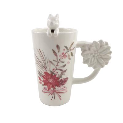 Ceramic Christmas Squirrel Mug thumbnail