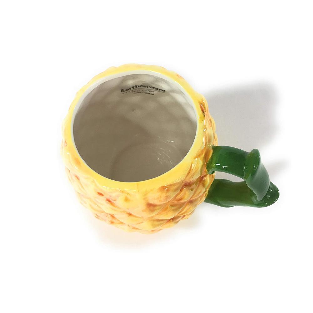 fruit pineapple shape ceramic coffee mugs