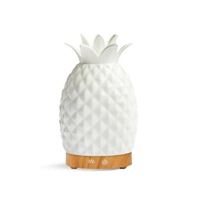 Cool Mist Humidifiers LED Night Lamps Crafts Ornaments Ultrasonic Essential Oil Diffuser Ceramics Pineapple Humidifiers