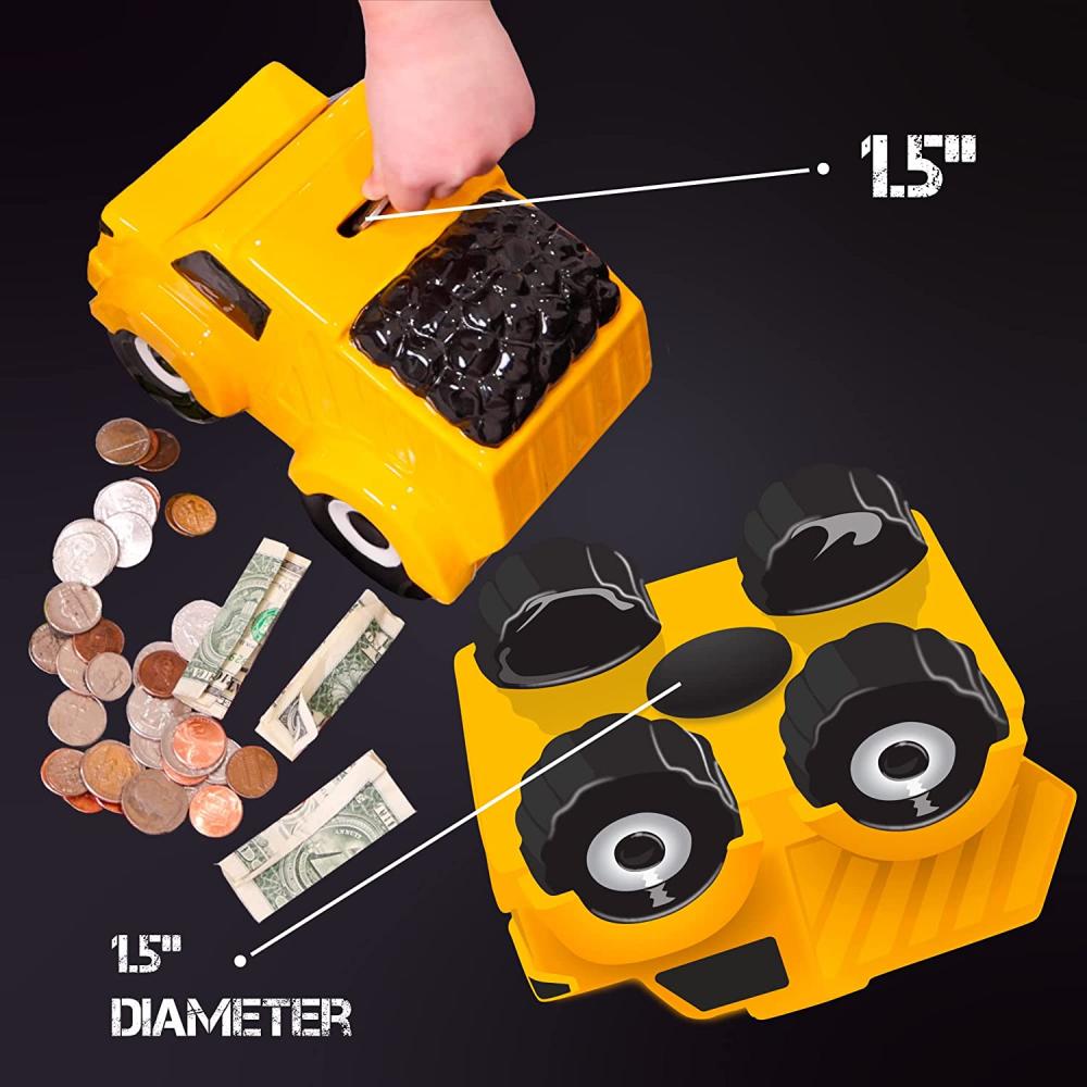 personalized ceramic truck car shaped money coin box piggy bank for boy audit