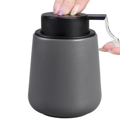 Grey Ceramic Bathroom Bottles Lotion Liquid Soap Dispenser thumbnail