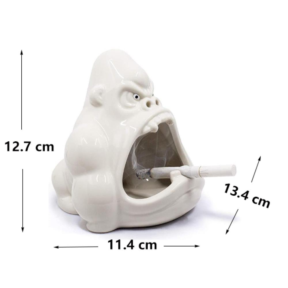Custom Indoor outdoor Cool Funny Fancy Porcelain Ceramic Smoking Ashtrays for Cigarettes Ash Tray for Home Office Decoration