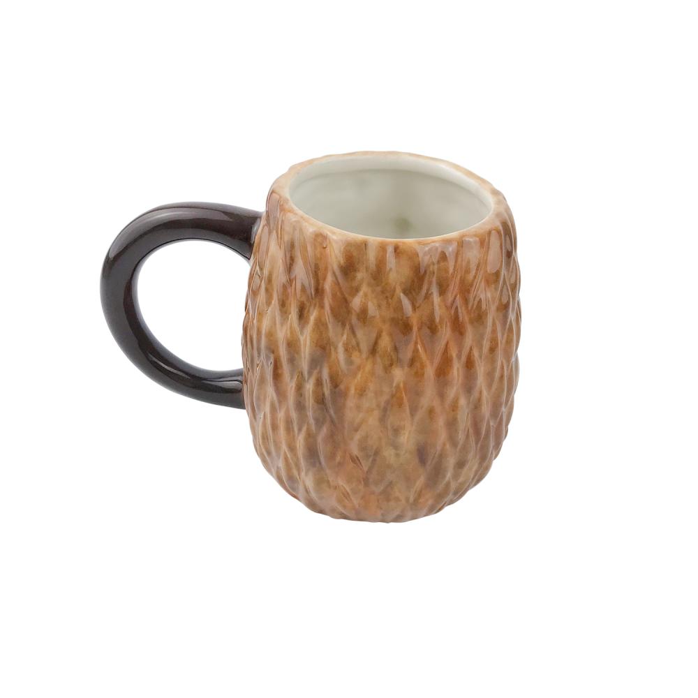 custom cute carton hedgehog shape 3d animal ceramic coffee mug