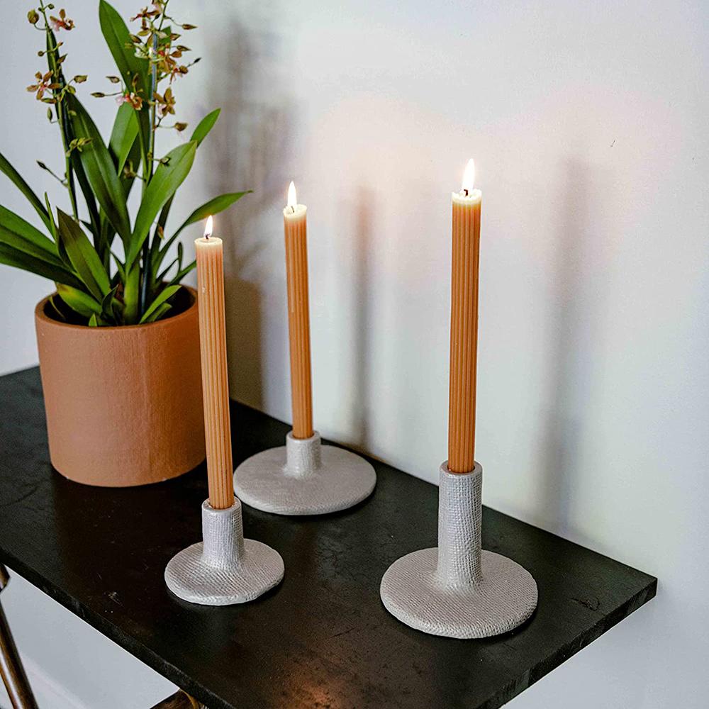 Cheap Ceramic Taper Candlestick Candle Holder Dongsheng