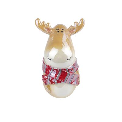 Christmas 3D animal ceramic moose cup mug