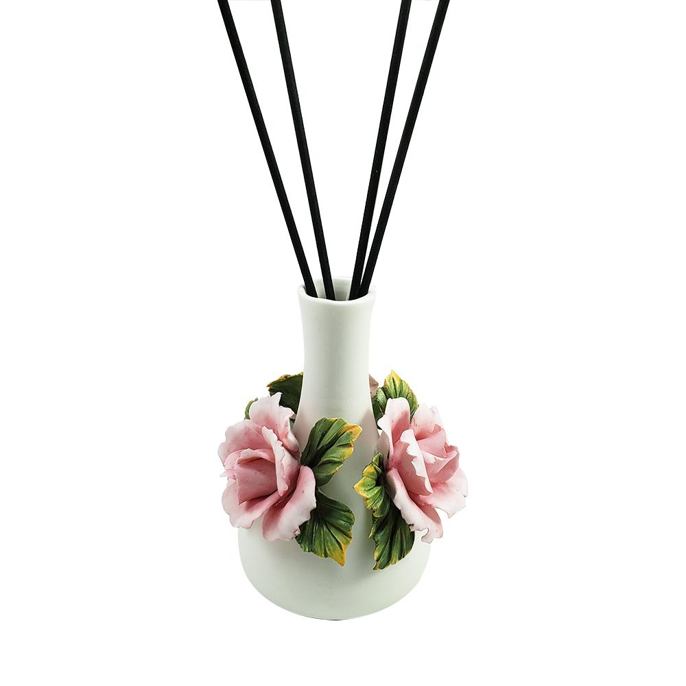 New Factory Custom Essential Oils Aromatherapy Fragrance Ceramic Reed Diffuser with stick