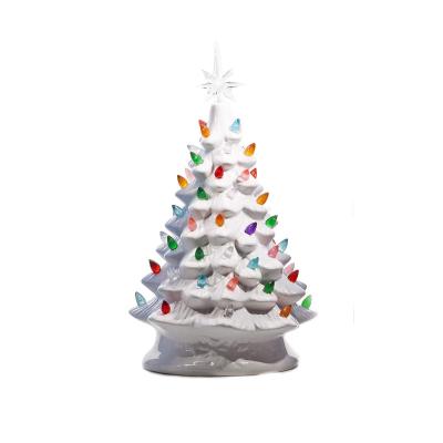 nostalgic white ceramic light up christmas tree thumbnail