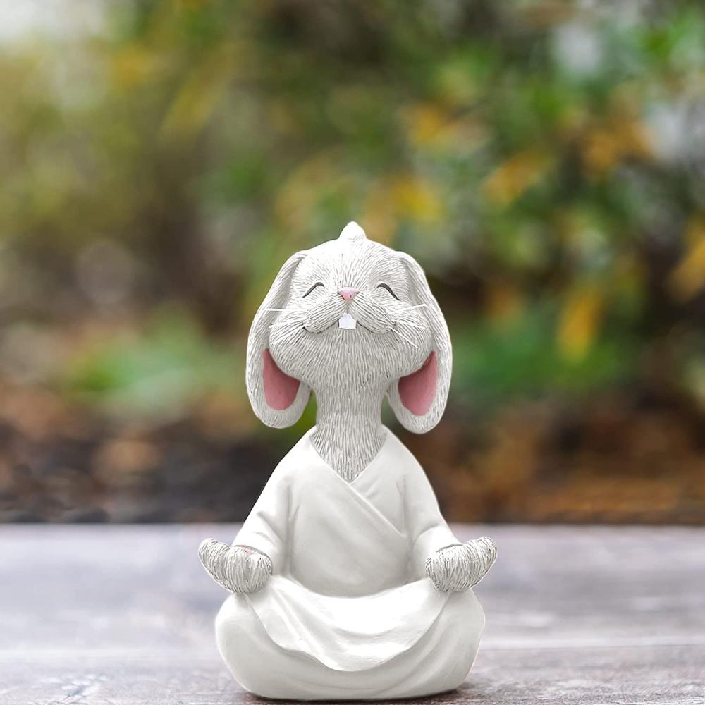 factory custom easter resin bunny rabbit figurine for home decor