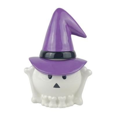 Halloween Ceramic Ghost Statue Figurine thumbnail