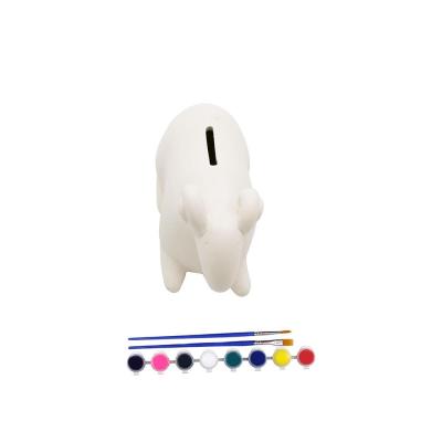 paint your own custom diy painting personalized animal sheep shape ceramic money box coin saving piggy bank for children kid