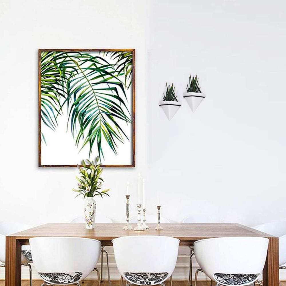 custom wall hanging ceramic triangle flower planter plant pot