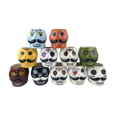 new Factory ceramic skull halloween decoration thumbnail