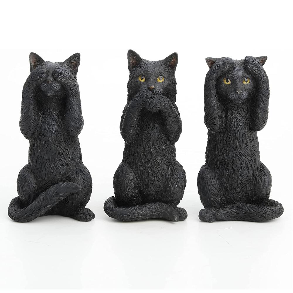 custom factory wholesale animal toy resin cat figurine for home decor