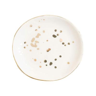 rim ceramic jewelry holder tray plate ring dish thumbnail