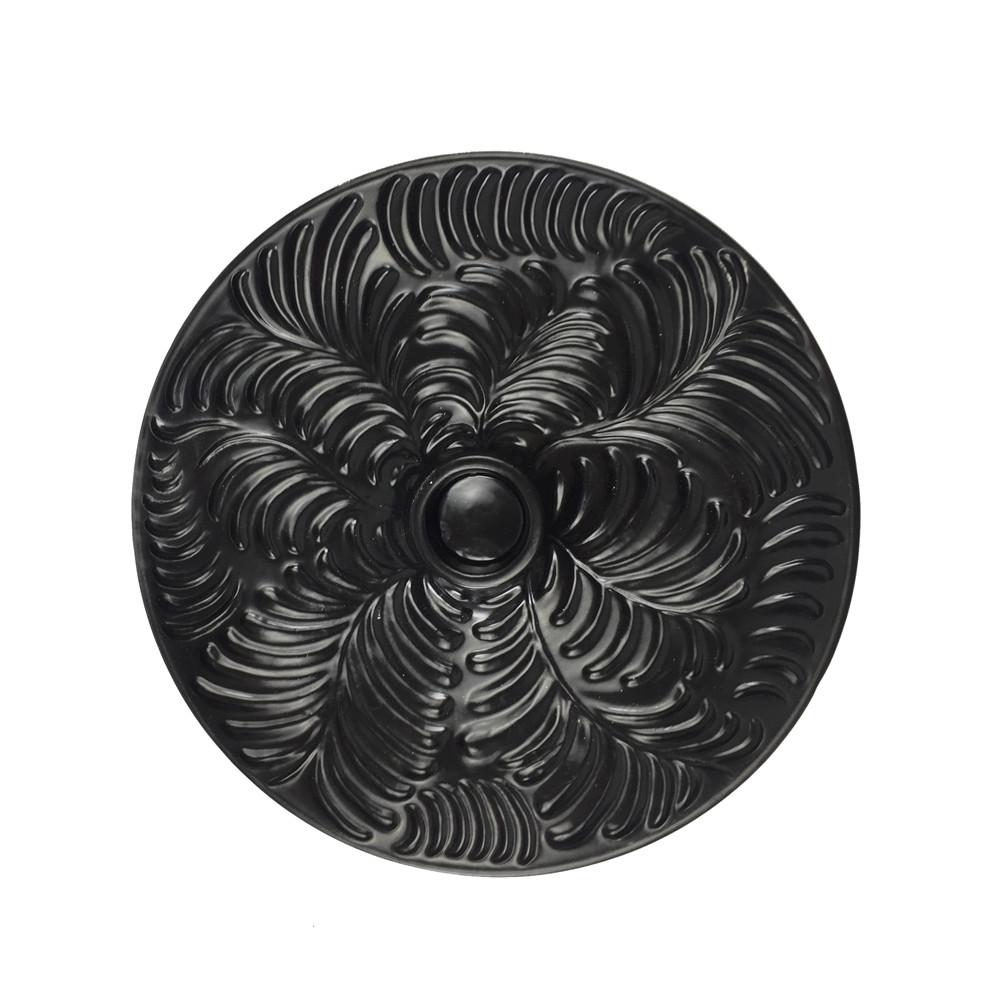 black ceramic round plate tray candlestick candle holders