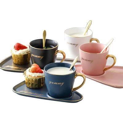 tea coffee cup and saucer set with saucer thumbnail