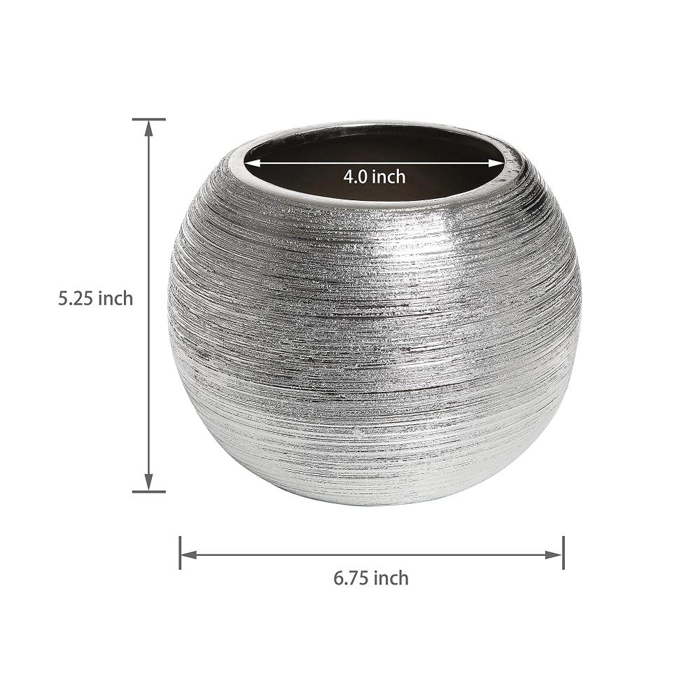 Porcelain Flower Decorative Bowl Luxury Ceramic Gold Vase picture 3