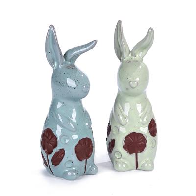 spring ceramic easter bunny salt and pepper shaker picture 1