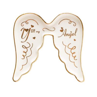 small ceramic jewelry ring dishplay tray dish plate thumbnail