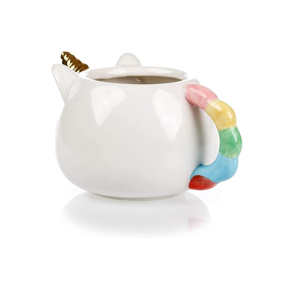 custom cute unicorn shape 3d animal ceramic coffee cup mug